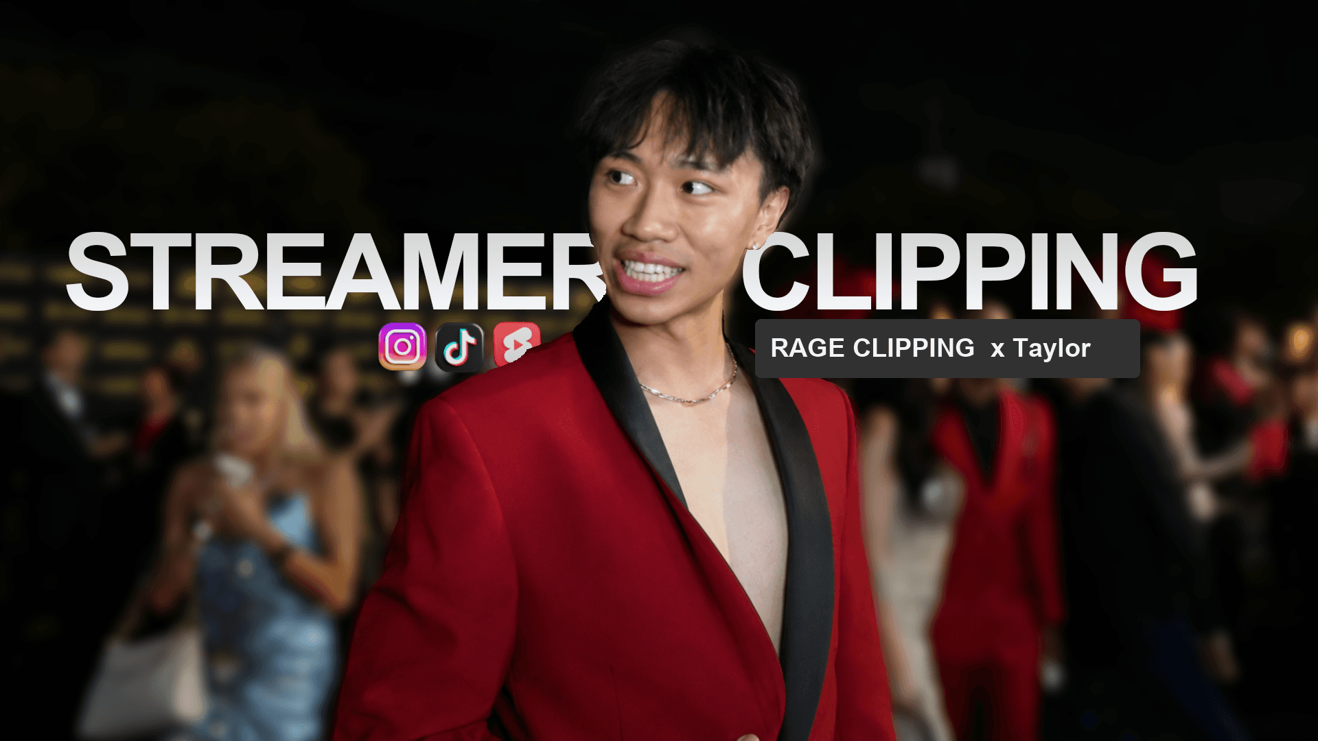 TaylorBokk streamer clipping campaign banner from Rage Clipping and Taylor